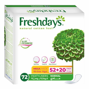 Freshdays Normal - 52+20 Pieces