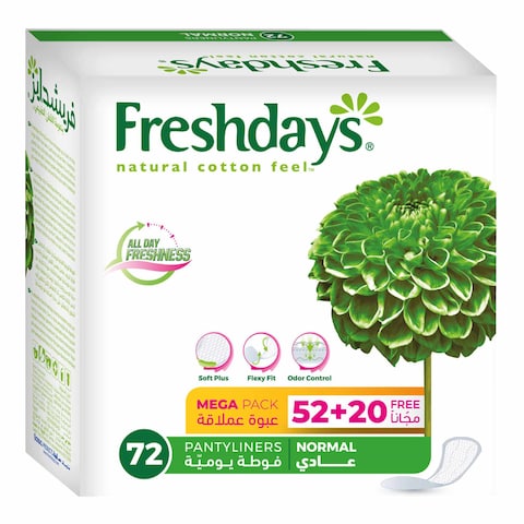 Freshdays Normal - 52+20 Pieces