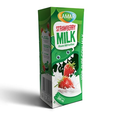 Lamar Strawberry Milk - 200 ml