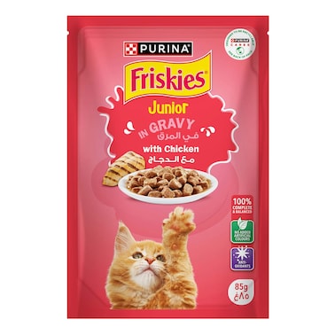Purina Friskies Junior Cat Food With Chicken In Gravy - 85 gm