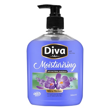 غسول اليد ريلاكس من ديفا، 500مل