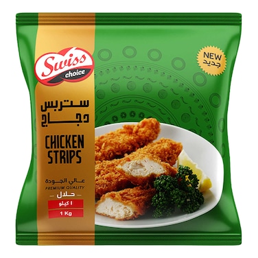 Swiss Choice Frozen Chicken Strips - 1 Kg