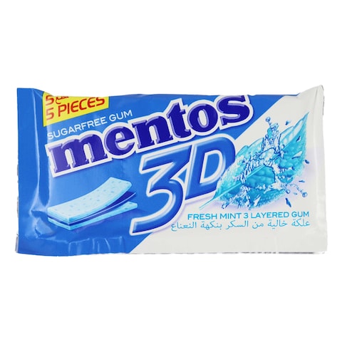 Mentos Pure Fresh Gum 3D Mint - 8.5 gm