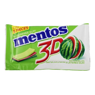 Mentos Fresh Gum Watermelon 3D - 8.5 gm