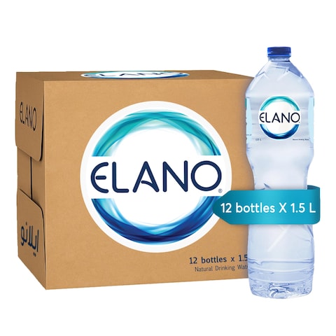 Elano Natural Drinking Water - 1.5 Liter - 12 Pieces