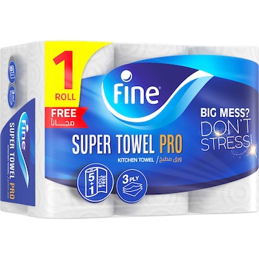 Fine Super Kitchen Towels - 6 Rolls