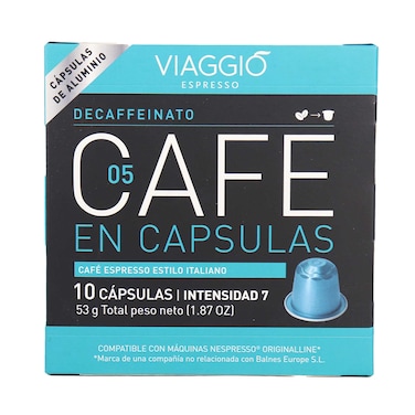 فياجيو كبسولات قهوة اسبريسو منزوعة الكافيين - 10 كبسولات