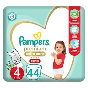 Pampers Premium Care Baby Pants 4 Maxi, 9-14 kg - 44 Diapers