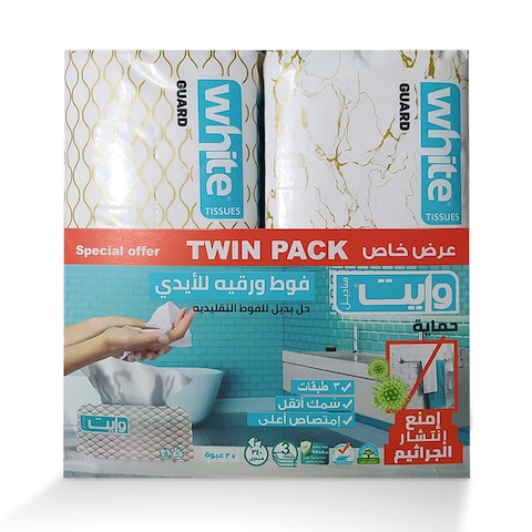 White Hand Towel Tissue - 240 Tissues - 2 Pieces