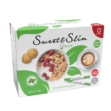 Sweet &amp; Slim Low Calorie Sweetener - 50 Sachets