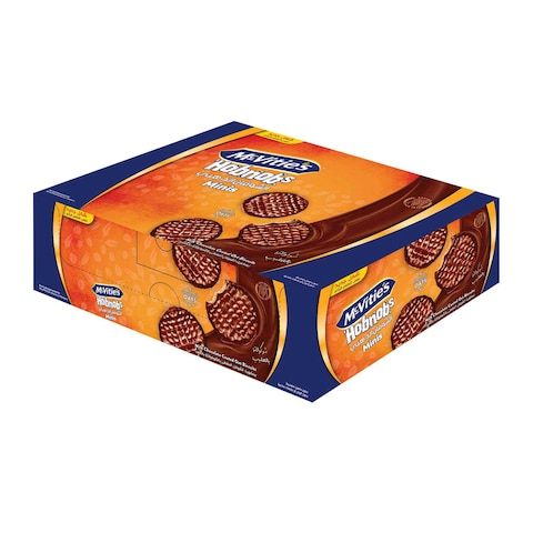 McVitie&#39;s Golden Oat Minis Mini Oat Biscuits Coated With Milk Chocolate - 12 Pieces