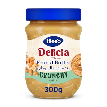 Hero Delicia Crunchy Peanut Butter - 300 gm