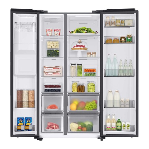 Samsung Refrigerator No Frost 634 Liters Inverter Motor - Black - RS68A8820B1
