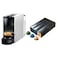 Nespresso Essenza Mini Coffee Machine 0.6 Liters 19 Bar  - Silver - C30-EU2-SI-NE1 + 30 Free Coffee Capsules