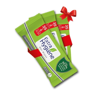 Hygiene Double Protection Wipes - 40 Wipes - 3 Pieces