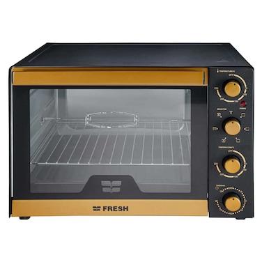 فرن كهربائى فريش 65 لتر 2200 وات - ذهبي أسود - FR-6503RCL
