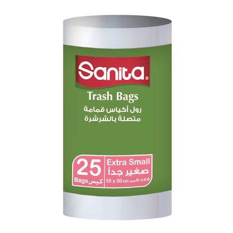 Sanita Trash Bags Roll - 55 x 50 Cm - 25 Bags