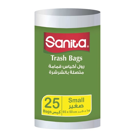 Sanita Trash Bags Roll - 65 x 50 Cm - 25 Bags