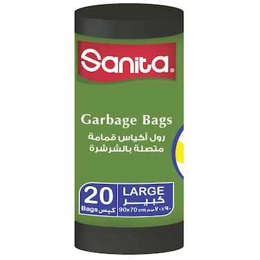 Sanita Trash Bags Roll - 90 x 70 Cm - 20 Bags
