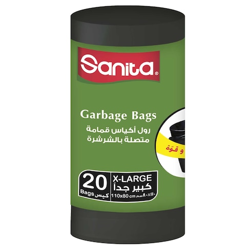 Sanita Trash Bags Roll - 110 x 180 Cm - 20 Bags