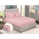 فوربد مفرش سرير مثبت - 120 في 200 سم - لون وردي