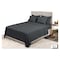 4Bed Fitted Bed Sheet - 180 * 200 Cm - Dark Gray