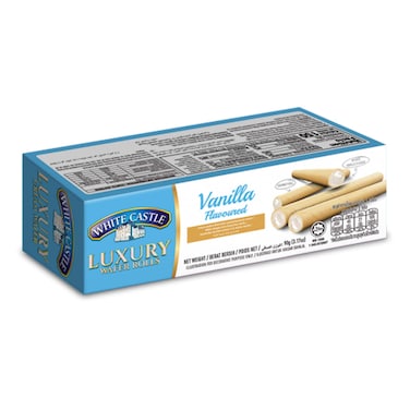 لفائف ويفرالفانيليا وايت كاسل - 100 جرام