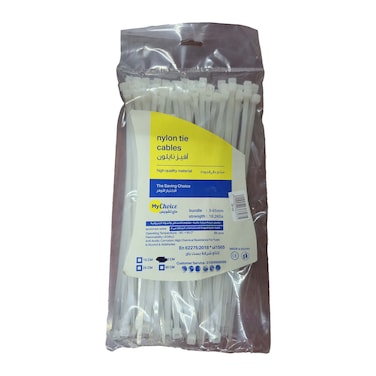 كابل ربط ماى تشويس - 20 سم × 3.6 مم - 90 قطعة