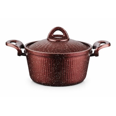 حلة جرانيت ايديال هوم - 22 سم - احمر