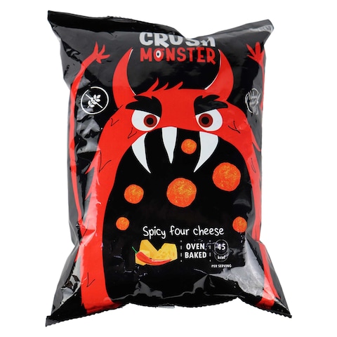 Crush Monster Spicy Cheese Balls - 70 gm