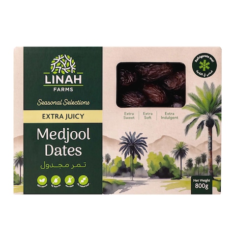 Linah Medjool Dates - Premium - Extra Juicy - 800g