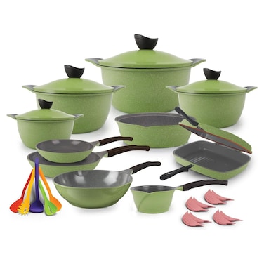 ماستر مجموعة طبخ جرانيت - 28 قطعة