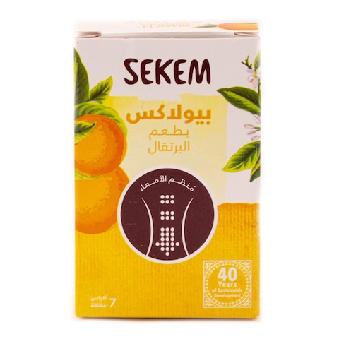 سيكم بيولاكس مشروب عشبي بنكهة البرتقال - 7 أكياس