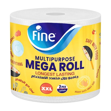 Fine Tissues - Mega Roll - 750 Tissue