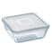 علبة حفظ طعام مربعة بايركس كوك أند فريز - 0.85 لتر - 15 سم