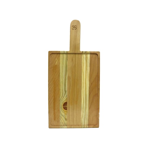 Wooden Plate with Handle - 30 x 20 cm