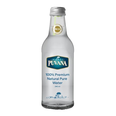 Puvana Natural Pure Water Glass Bottle - 240 ml