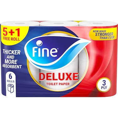 فاين مناديل حمام - ديلوكس - 6 بكرات