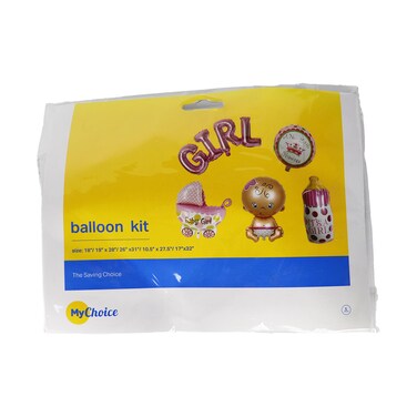 My Choice Baby Girl Balloon Kit - 5 Pieces