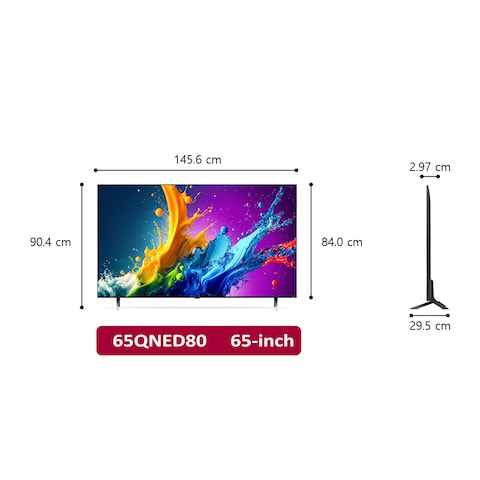 LG 65-inch 4K UHD QNED Smart TV with Built-in Receiver - 65QNED806QA
