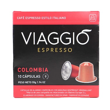 فياجيو اسبريسو كبسولات قهوة كولومبيا كثافة 12 - 10 كبسولات