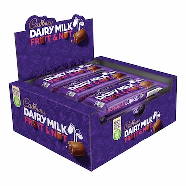 كادبري ديري ميلك شوكولاتة بالفواكه والمكسرات - 30 جرام - 12 بار