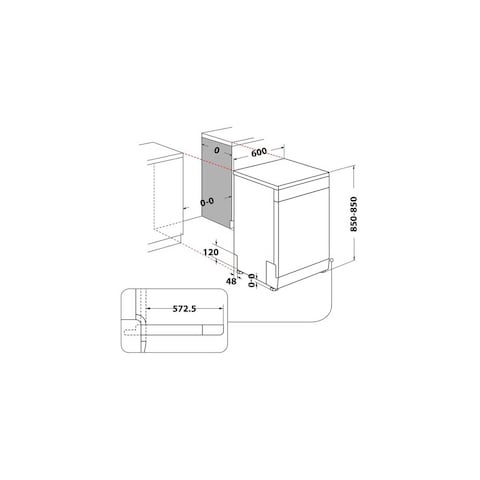 Ariston Dishwasher 15 Persons 10 Programs Digital - Inox - LFP 5P31 WLT X
