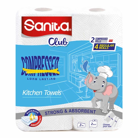 Sanita Club Kitchen Towel - 2 Roll