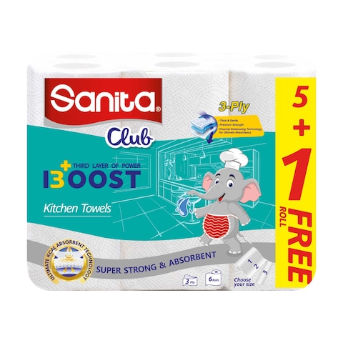 Sanita Club Kitchen Towel - 2 Roll