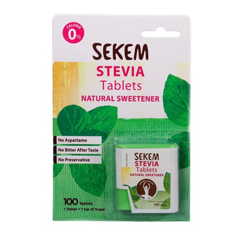 Sekem Stevia Tablets Natural Sweetener - 100 Tablets