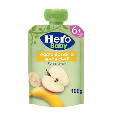 Hero Baby Pouch Apple and Banana - 100 gm