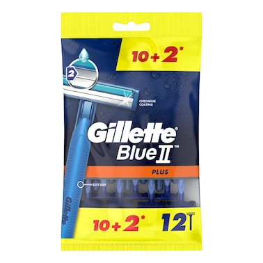 Gillette Blue2 Plus Disposable Razor - 12 Count