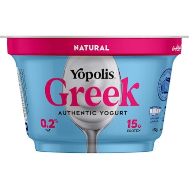 Yopolis Natural Greek Yogurt 0.2% Fat - 150 gram