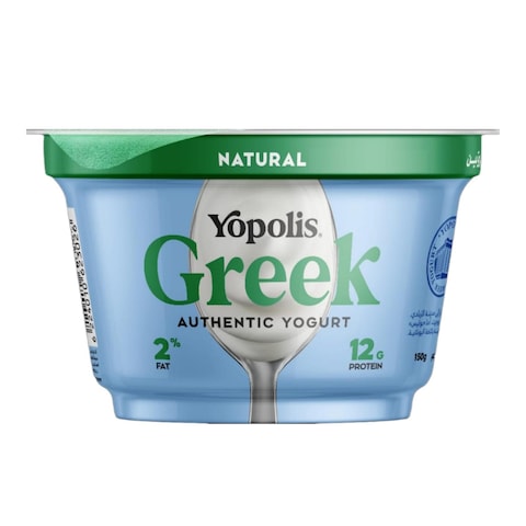 Yopolis Natural Greek Yogurt 2% Fat - 150 gram